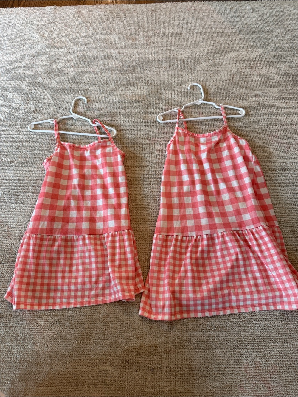 Cat & Jack Pink Gingham Sleeveless Girls dresses